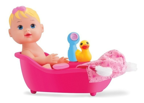 Boneca Bebe My Little Collection Banho Divertoys