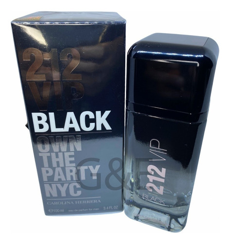 Perfume Importado Masculino 212 Vip Black Edp - 100ml - Carolina Herrera - Original Lacrado Com Selo Adipec E Nota Fiscal Pronta Entrega 100% Original