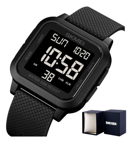 Relojes Electrónicos Luminosos Cuadrados Simples De Skmei
