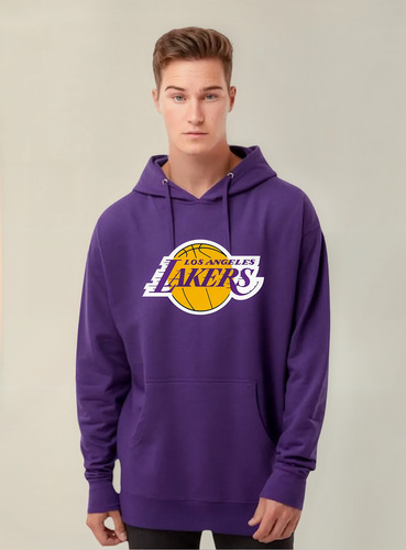 Buzo Canguro Frisado Lakers Nba
