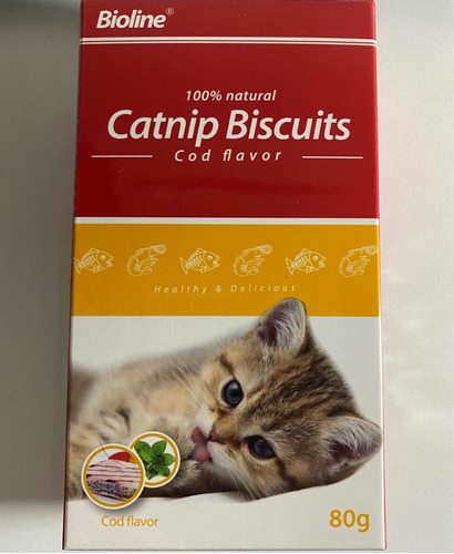 Galletas Catnip Biscuits Bacalao 100% Natural Bioline