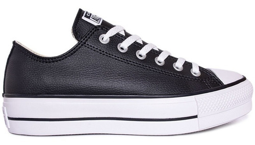 Zapatillas Converse Chuck Taylor Bota Plataforma Negra Cuero