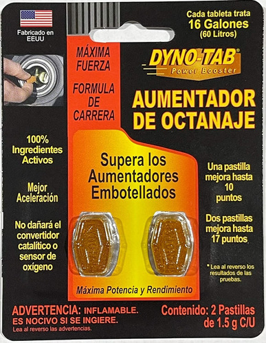 Dyno Tab Aumentador De Octanaje