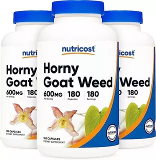 Original Nutricost Horny Goat, 600mg 180cap Maleza De Cabra