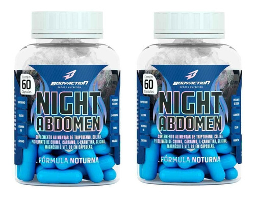 2x Night Abdomen 60 Tabletes - Body Action