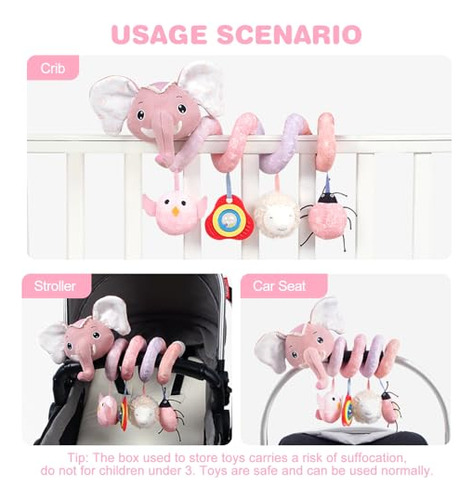 Juguetes Para Asiento De Coche Y Cochecito Para Bebé Jollyba