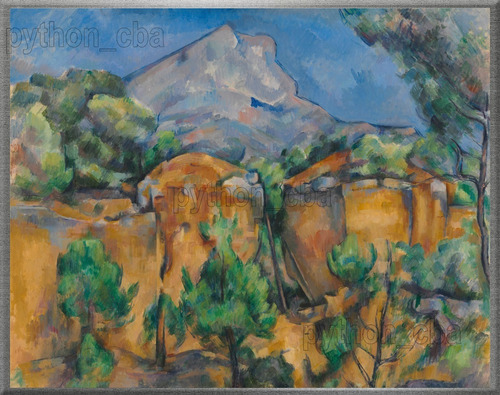 Cuadro La Montaña Sainte-victoire De Paul Cézanne - 1897