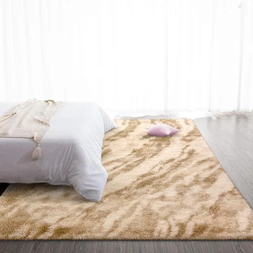 Alfombra Twinnis Super Soft Shaggy De 150 X 240 Cm, Color Be