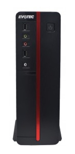 Gabinete Evotec Ev-1011 Viena Negro - Rojo Micro Atx