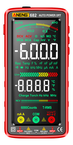 Multímetros Antiburn 6000 Ncv Aneng Screen Smart Tester