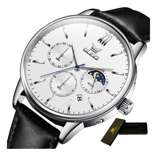 Relojes Olevs Chronograph Calendar Moon Phase .