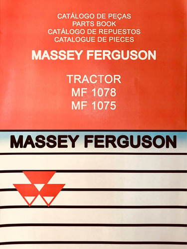 Manual De Repuestos Tractor Massey Ferguson 1078 1075