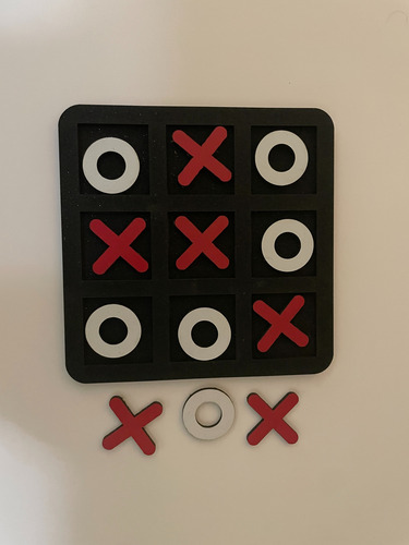 Juego De Mesa Gato Infantil Mdf Didáctico Negro Brillantina