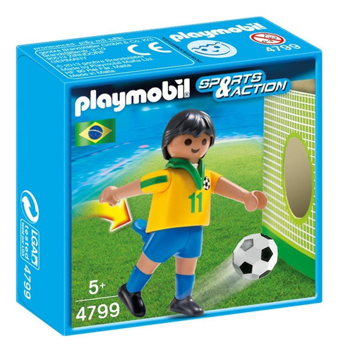 Playmobil Esportes Seleçoes Fifa Jogador Brasil 4799