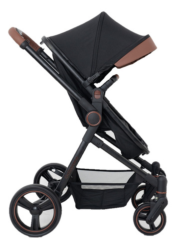 Carrinho Ivy Trio Black Com Bebê Conforto E Base Galzerano