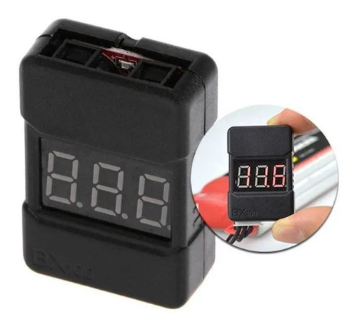 Bx100 Tester Medidor Bateria Lipo 1-8s Voltaje Rc Cmprodemaq