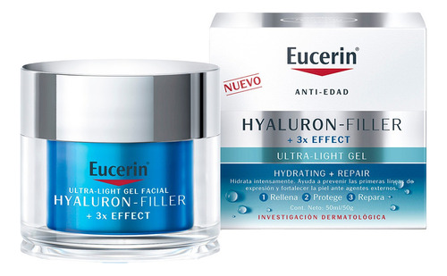 Eucerin Ultra-light Gel Hydrating+repair Crema Facial 50ml