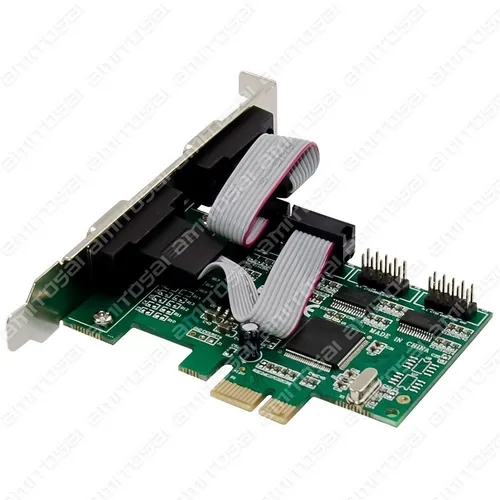 Placa Serial Amitosai Pci-e 4 Puertos Db9 Rs232 Premium S8