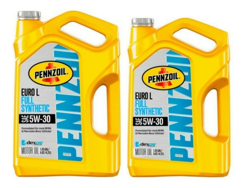 2 Bidones Aceite 5w30 Pennzoil Euro L