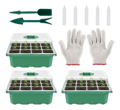 Maceta Para Plantar, Caja Para Plántulas De 12 Agujeros