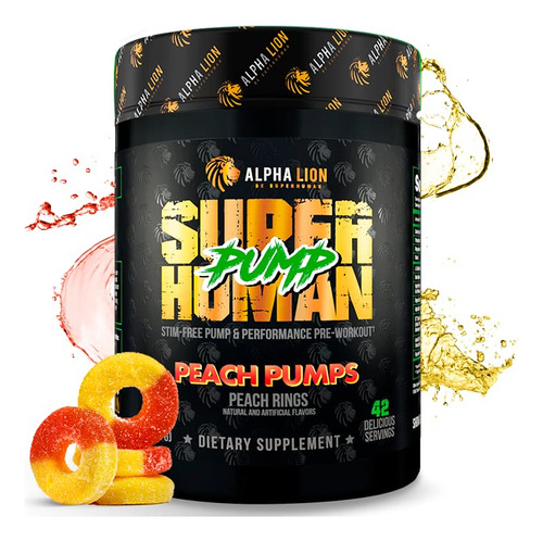 Alpha Lion Superhuman Pump - Polvo De Preentrenamiento, Supl