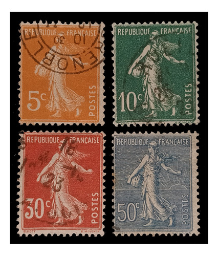 Francia Ordinarios 1921 Us. Yv. 158/60