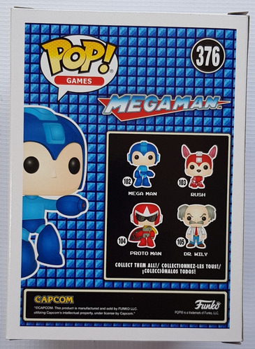Mega Man Jumping 376 Pop! Games Funko Nuevo !!!