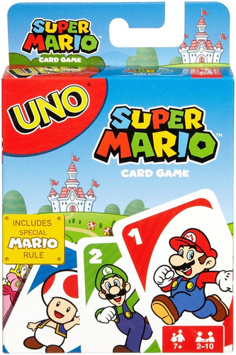 Cartas Uno Super Mario Juguete Mattel Original