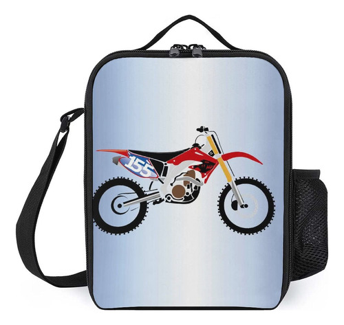 Lonchera Aislada Motocicleta Dibujo Animado Bolsa Almuerzo