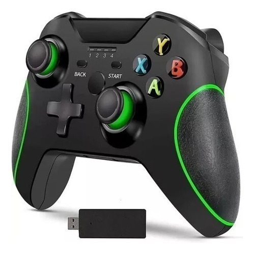 Controle Compatível Para Vídeo Game Xbox One Sem Fio Not Pc Cor Preto