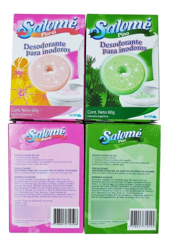 Desodorante Para Inodoros Con Estuche Salome/eco X 6 Unid.