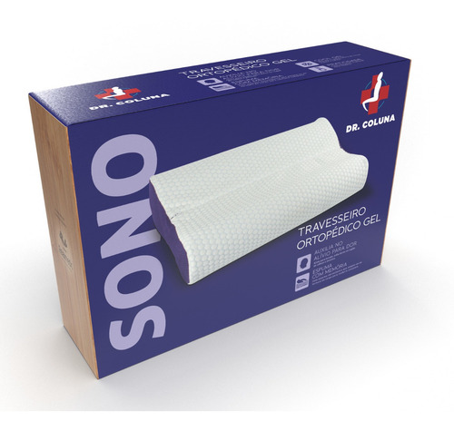 Travesseiro Recomendado Por Ortopedista Dr Coluna 51x34x12cm