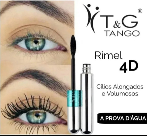 Imagem 6 de 8 de Kit C/ 1 Rimel 4d Tango + 1 Delineador Líquido Ruby Rose