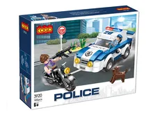 Comprar Bloques Para Armar Cogo Policia Patrulla Auto Moto 185 Pzas 
