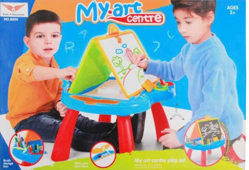 Mesa Pizarra De Dibujo Y Arte Para Niños Juguete Motricidad