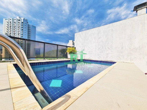 Imagem 27 de 28 de Cobertura De Alto Padrão, Beira Mar, Vista Para O Mar, 4 Quartos, 2 Vagas De Garagem, Área De Lazer, Enseada, Guarujá Sp - Co0246