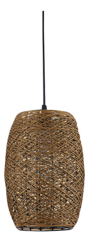Lámpara Colgante Con Forma De Bola Tejida En Ratán, Diseño C