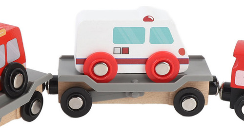 Toy Railway Kit, Juego De VĂas De Tren De Madera, Coordinaci
