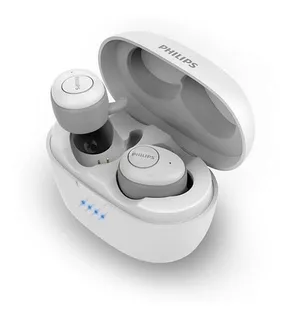 Audífonos Philips Modelo In Ear Tat3215 Color Blanco Conectividad Bluetooth Y Resistente A Salpicaduras