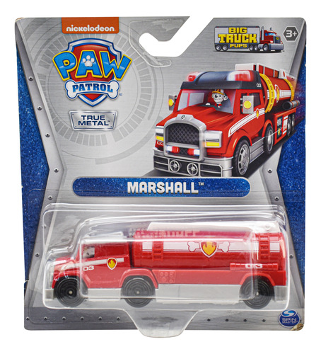 Paw Patrol Marshall Big Truck Pups True Metal Spin Master Cd