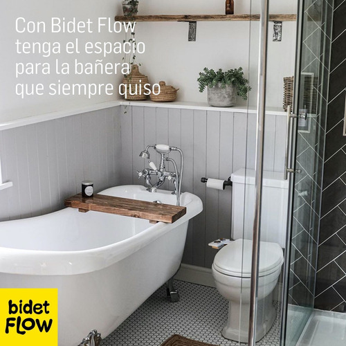 Imagen 6 de 10 de Bidet Practico Adaptable Al Inodoro + Kit Instalación Fría!