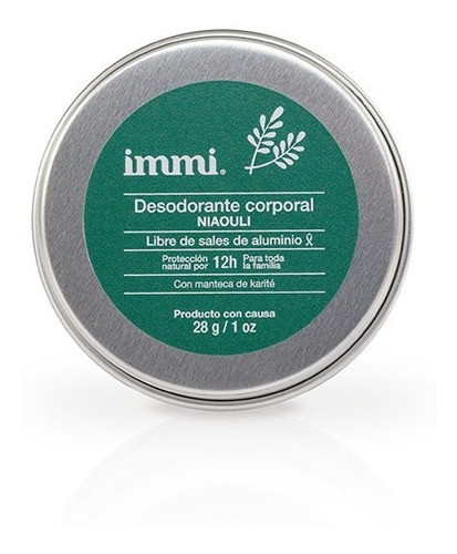 Desodorante Immi Mini Niaouli Libr Aluminio Triclosan Vegano