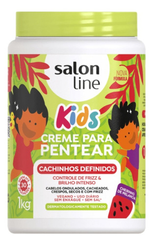 Salón Line Kids Crema De Peinar Cachinhos Definidos 1 Kg