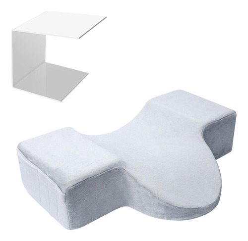 Almohada Para Extensiones De Pestañas En Forma De U, Gris