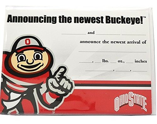 Ohio State Baby Announcment - 10 Pack