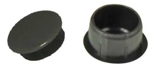 Tapa Furo Preto Plástico 12mm Para Moveis 1.000 Unidades