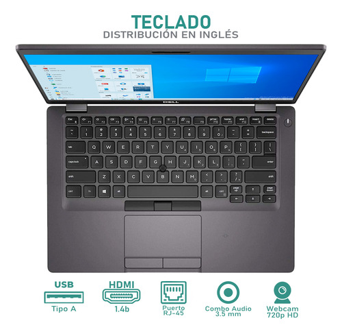 Laptop Dell Latitude 5400 Core I7 16gb 512gb Ssd Negro (Reacondicionado)