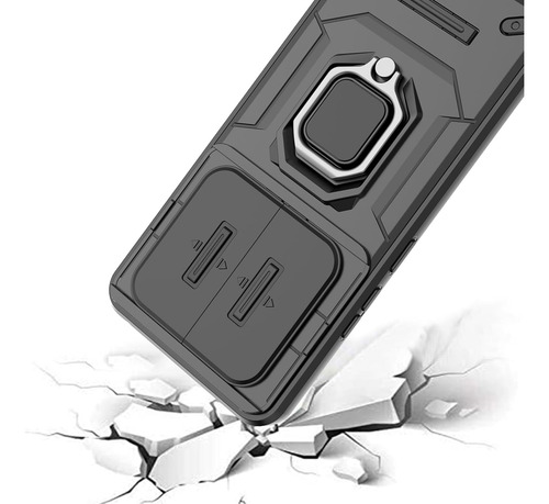 Funda Uso Rudo Cámara Protección Para Realme 12 4g+ Mica Negro Realme 12 4g / Realme 12 Plus