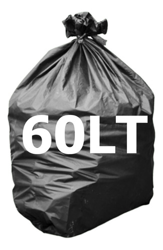 Saco De Lixo 60l C/100 Un Preto Reforçado P6