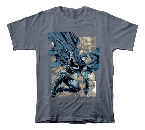 Camiseta Algodón Peinado Con Estampado De Batman Superhéroe